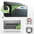 1740Wp Balkonkraftwerk 1,6kWh Speicher Anker Solarbank 2 ‚Äì 4x435Wp Trina Black F...