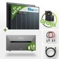 890Wp Balkonkraftwerk 1,6kWh Speicher Anker Solarbank 2 ‚Äì 2x445Wp Trina Black Fr...