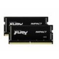 Kingston FURY Impact Laptop-Arbeitsspeicher Kit DDR5 64 GB 2 x 32 GB Non-ECC 5600 MHz 262pin SO-DIMM CL40 KF556S40IBK2-64