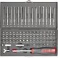 TOOLCRAFT HT02183 820952 Bit-Set 75teilig Schlitz, Innen-Sechskant, Clutch, Tri-Wing, TORQ, Innen-Vielzahn (XZN), Kreuzschlitz Pozidriv, Kreuzschlitz Phillips,