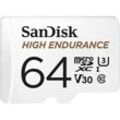 SanDisk High Endurance Monitoring miniSDXC-Karte 64 GB Class 10, UHS-I, UHS-Class 3, v30 Video Speed Class inkl. SD-Adapter