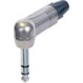 Neutrik NP3RX Klinken-Steckverbinder 6.35 mm Stecker, gewinkelt Polzahl: 3 Stereo Silber 1 St.