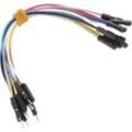 MikroElektronika MIKROE-512 Jumper-Kabel Raspberry Pi, Banana Pi, Arduino [10x Drahtbrücken-Stecker - 10x Drahtbrücken-Buchse] 15.00 cm Bunt