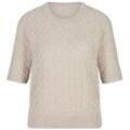 Rundhals-Pullover Peter Hahn Cashmere beige, 42