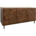 Sideboard Mango 160x46x86 braun lackiert stilmöbel 111