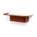 HAY - Korpus Wandregal mit Kleiderhaken, M, brick red