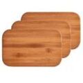 Zeller Schneidebretter-Set Bamboo Natur 22,0 x 14,0 cm 3-tlg.