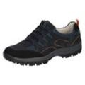 Schnürschuh WALDLÄUFER "HOLLY", Damen, Gr. 6 (39), schwarz (schwarz, blau), Nubukleder, Textil, sportlich, Schuhe, Freizeitschuh, Halbschuh, Outdoorschuh mit Profilsohle, H-Weite