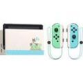 Nintendo Switch 32 GB [Animal Crossing: New Horizons Limited Edition inkl. Controller Blau/Grün, Konsole ohne Spiel] weiß