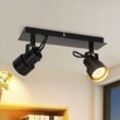 Gbly - Deckenstrahler 2 Flammig Deckenspot Schwarz - Vintage Schwenkbar Deckenleuchte GU10 350° Strahler Deckenlampe Spots Küchenlampe für Wohnzimmer