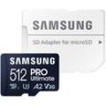 Pro Ultimate 512 gb microSD-Speicherkarte mit SD-Karten-Adapter (MB-MY512SA/WW) - Samsung