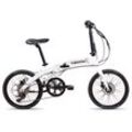 Chrisson EF3 E Bike Klapprad Damen Herren 150 - 195 cm Pedelec 20 Zoll 8 Gänge Elektrofahrrad 250 W weiß 32 cm