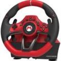 HORI Mario Kart Racing Wheel Lenkrad Pro DELUXE, und Pedale, Schwarz/Rot