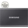 SAMSUNG T7 Festplatte, 4 TB SSD, extern, Titan grey