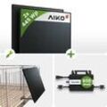 890Wp Balkonkraftwerk 2x445Wp Aiko Fullblack ABC-N-Type Hoymiles HMS-800W mit Ba...