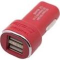 FIFO Dual Car Charger USB Rot (ohne Kabel) (47207 rot)