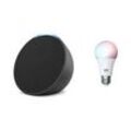 Amazon Echo Pop + tink Basics White & Color Bulb E27 - Matter