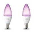 Philips Hue White & Color Ambiance E14 2er-Pack - Weiß