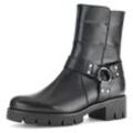 Bikerboots GABOR, Damen, Gr. 37, schwarz, Kalbsleder, unifarben, modisch, Schuhe, Blockabsatz, Stiefelette, Boots mit Best Fitting-Ausstattung