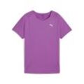 Laufshirt PUMA "RUN CLOUDSPUN T-Shirt Damen", Damen, Gr. L, wild berry lila, Obermaterial: 94% Polyester, 6% Elasthan, slim fit, Rundhals, Kurzarm, Shirts