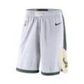 Milwaukee Bucks Nike NBA Swingman Shorts für Herren - Weiß