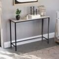 Brooklyn Industrial Console Table Wooden Hallway Living Room Shelf Display, Grey