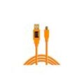 Tether Tools USB-Kabel USB-Mini-B Stecker, USB-A Stecker 4.60 m Orange CU5451