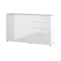 uno Sideboard Glossy ¦ weiß ¦ Maße (cm): B: 186 H: 107 T: 40