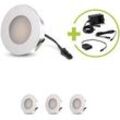 LED Mini Einbauspot rund 1.2W 12V IP20 Ausschnitt Ø32mm - Lichtfarbe: Neutralwei...