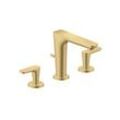 Hansgrohe Axor Citterio C 3-Loch Waschtischarmatur 125, 49060250 mit Zugstangen-Ablaufgarnitur, Brushed Gold Optic