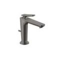 Hansgrohe Axor Citterio C CoolStart 125 Waschtischarmatur 49030330 mit Zugstangen-Ablaufgarnitur, Polished Black Chrome