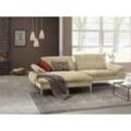 Ecksofa W.SCHILLIG "enjoy&MORE, mit tollem Sitzkomfort, elegant und bequem, L-Form", beige (sahara s37), B:294cm H:87cm T:185cm, Chenille-Flachgewebe R66 (85% Polyester, 15% Nylon), Longlife Xtra-Leder Z59: Glattleder mit modischer Prägung. Hautstärke 0, 9 - 1, 1 mm, Stoff S37 (100% Polyester), Sofas, mit Sitztiefenverstellung, Füße silber matt, Breite 294 cm