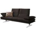 2-Sitzer W.SCHILLIG "broadway, Designsofa mit tollem Sitzkomfort", braun (braun z59), B:216cm H:94cm T:96cm, Longlife Xtra-Leder Z59: Glattleder mit modischer Prägung. Hautstärke 0, 9 - 1, 1 mm, Sofas, Sitztiefenverstellung, Kopfteil- & Seitenteilverstellung, Breite 216cm