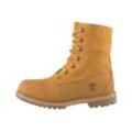 Winterboots TIMBERLAND "TIMBERLAND AUTHENTICMID WARM LINED WATERPROOF BOOT", Gr. 37, gelb (wheat), Leder, sportlich, Schuhe, Snowboots, Winterstiefel, Winterschuhe, wasserdicht und gefüttert