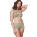 Minimizer-BH TRIUMPH "True Shape Sensation T W01", Damen, Gr. 100, Cup C, braun (cinnamon), Jersey, Tüll, Obermaterial: 72% Polyamid, 28% Elasthan, unifarben, Mesh, klassisch, BHs, verkleinert die Brust optisch um eine Cup-Größe