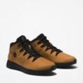 Schnürboots TIMBERLAND "SPRINT TREKKERMID LACE UP SNEAKER", Gr. 41,5, braun (wheat, schwarz), Leder, Synthetik, sportlich, Schuhe, Winterschuhe, Sneakerboots, Winterboots