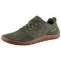 Barfußschuh CAMEL ACTIVE, Herren, Gr. 40, grün (khaki), Textil, Synthetik, sportlich, Schuhe Barfußschuh, Sneaker, Schnürschuh, Komfortschuh mit praktischer Schnürung