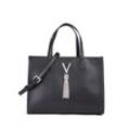 Shopper VALENTINO BAGS "SHOPPING DIVINA", Damen, Gr. B/H/T: 30cm x 23cm x 16,5cm, schwarz (nero), Polyurethan, Taschen, Umhängetasche Henkeltasche Schultertasche