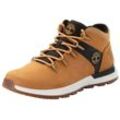 Schnürboots TIMBERLAND "SPRINT TREKKERMID LACE UP SNEAKER", Gr. 45, braun (wheat nubuck w schwarz), Leder, sportlich, Schuhe, Winterschuhe, Sneakerboots, Winterboots