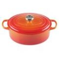 LE CREUSET Bräter oval 29 cm Ofenrot SIGNATURE