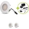 LED Mini Einbauspot rund 1.2W 12V IP20 Ausschnitt Ø32mm - Lichtfarbe: Warmweiß 3...