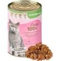 18 x 400 g Lecker.Pet® Emily's 100 % Rindermuskelfleisch Katzenfutter Nassfutter