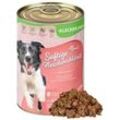 24 x 400 g Lecker.Pet® Luna's Saftige Fleischmahlzeit mit Lamm Hundefutter Nassfutter