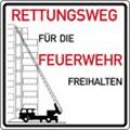 SafetyMarking 52.2763 Hinweisschild Rettungswege freihalten Aluminium (B x H) 500 mm x 500 mm 1 St.