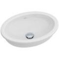 Villeroy und Boch Villeroy & Boch Einbauwaschtisch Loop & Friends 50 x 35,5 cm, weiss Ceramicplus, ohne Hahnloch