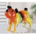 Tierfigur CASABLANCA BY GILDE "Skulptur Hund "Boddy"", bunt, B:24cm H:16cm T:9cm, Glas, Dekofiguren