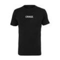 Kurzarmshirt MISTERTEE "MisterTee Unisex Cringe Tee", Herren, Gr. XS, schwarz, 100% Baumwolle, bedruckt, casual, normal, Rundhals, Kurzarm, Shirts