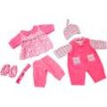 Puppenkleidung BAYER "Legging/Latzhose", pink (pink, rosa), Puppenkleidung, Kinder