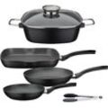 Topf-Set GSW "Gourmet Granit", schwarz, Töpfe, Induktion