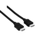 HAMA HDMI-Kabel "High Speed HDMI™-Kabel, Stecker - Stecker, 10 m HDMI Anschlusskabel", schwarz (eh13), 100cm, Kabel